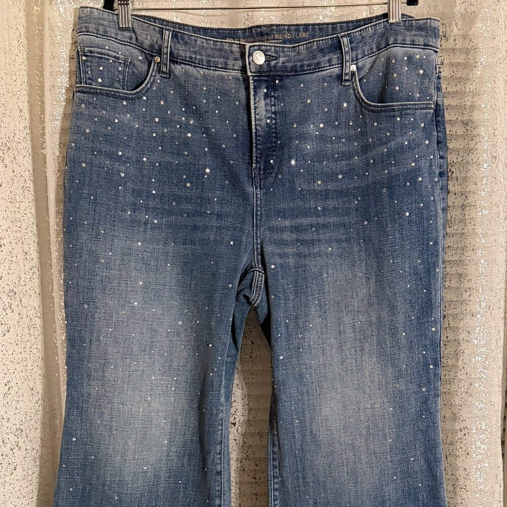 Chico’s Embellished Jeans Chico’s Size 3.5 R =18 XL